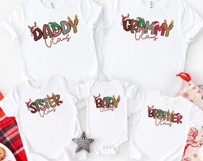 Christmas Family Claus Shirt, Family Xmas Shirts, Matching Family Christmas Shirt, Christmas Party Shirts, Mama Claus Shirt, Xmas Gift
