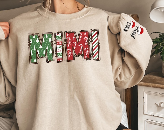 Mama Christmas Sweater, Nana Gigi Grandma Claus, Mama Claus Shirt Sweatshirt, Family Christmas Sweater, Mama Christmas, Holiday Mom, Mama
