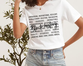 Black History Month Shirt, Celebrate School Black History Sweater, Black Leaders Shirt, Black Historical Icons Tee, Melanin Empowerment Tee