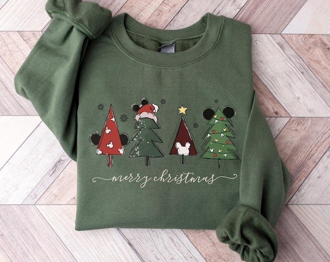 Disney Merry Christmas Shirt, Disneyland holiday Shirt, Mickey and Minnie Christmas Sweatshirt, Disney Tshirt For Holiday