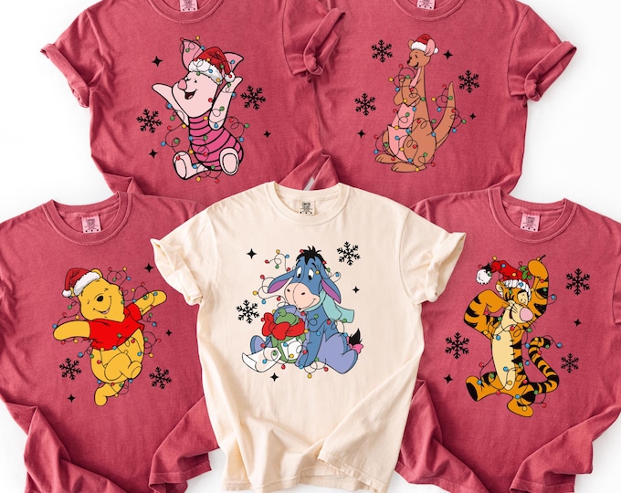 Comfort Colors 2026 Disney Christmas Shirt,Personalized Disney Christmas Shirt,Matching Disney Christmas Family Shirt,Disney Christmas Shirt