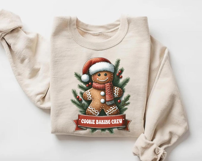The Cookie Crew Sweatshirt, Christmas Cookie Crew Shirt, Cookies Sweatshirt, Christmas Baking Crew Shirt, Christmas Gifts,Funny Family Shirt
