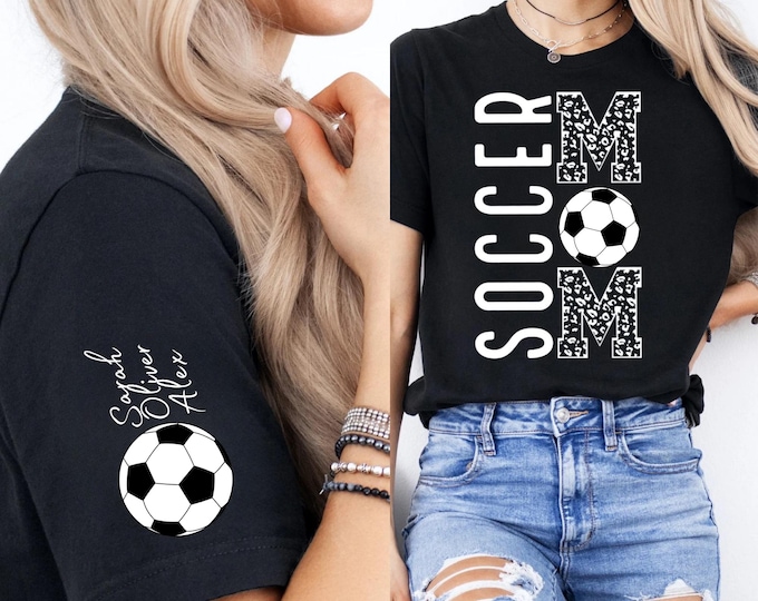 Personalized Soccer Mom Sweatshirt, Custom Soccer Mama Shirt, Customized Soccer Mom Hoodie, Gift For Mom, Soccer Mama Hoodie,Christmas Gifts