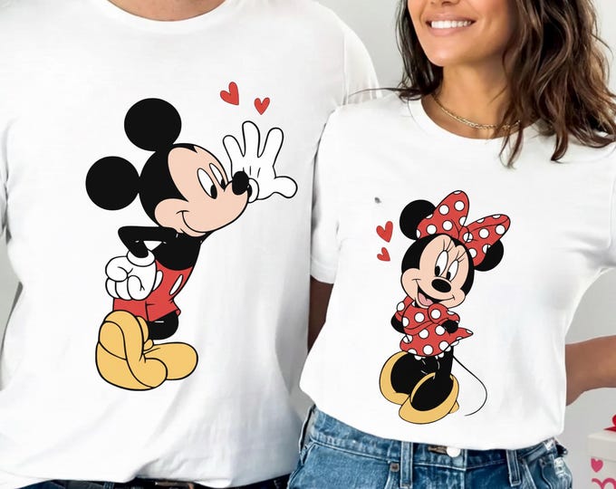 Disney Couples Mickey And Minnie Mouse T-shirt, Mickey And Minnie Matching Tee, Magic Kingdom Family Shirt, Disney Trip Couple Shirt