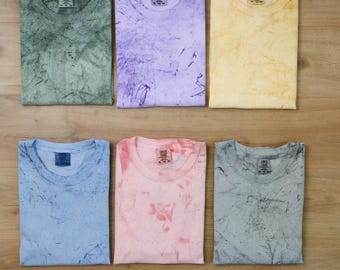 Comfort Color Blast T shirt Blank, Vintage Color Washed Garment Dyed Soft Cotton Shirt, Blank Shirt Comfort Colors 1745, Mineral Wash Tshirt
