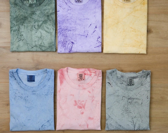 Comfort Color Blast T shirt Blank, Vintage Color Washed Garment Dyed Soft Cotton Shirt, Blank Shirt Comfort Colors 1745, Mineral Wash Tshirt