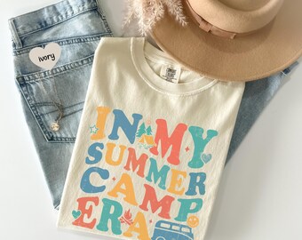 Comfort Colors® In meinem Sommer Camp Ära Shirt, Sommer Scout Shirt, Camping Shirt, Sommer Ferien Shirt, Retro Groovy Sommer Camp Shirt,