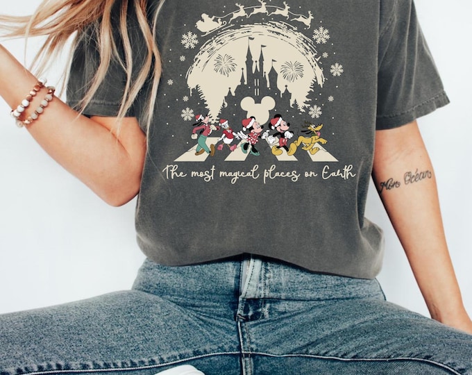 The Most Magical Time Of The Year Disney Christmas shirt,Disney Castle Shirt, Mickey Christmas Sweatshirt,Xmas Gift T-Shirt,Christmas  gift