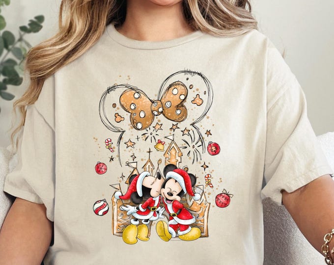 Disney Castle Mickey Minnie Christmas Shirt, Mickey Christmas Shirt, Disney Christmas Party, Disneyland Couple Vacation
