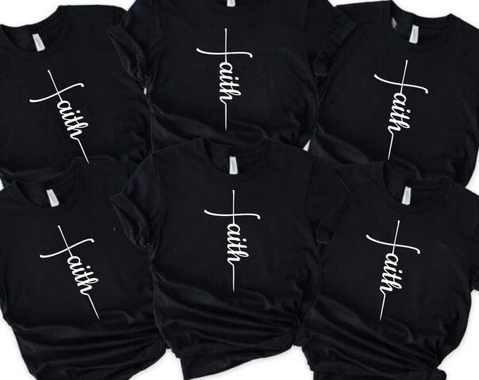 Faith Shirt, Faith Cross Shirt, Christian Gift, Faith Gift, Christian Shirts , Love and Grace Shirt, Faith Cross, Vertical Cross, Jesus