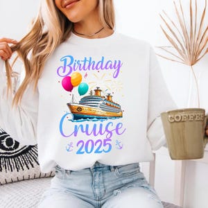It&#39;s My Birthday Cruise Shirt,Birthday Cruise Crew Shirts,Birthday Cruise 2025,Bday Cruise Party Shirts,Womens Birthday,Family Cruise Bday