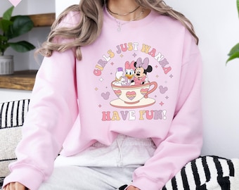 Disney Minnie Daisy Summer Shirt, Girls Just Wanna Have Sun, Disney Besties Shirt, Disneyworld Shirt, Disney Summer Shirt, Disney Girls Trip