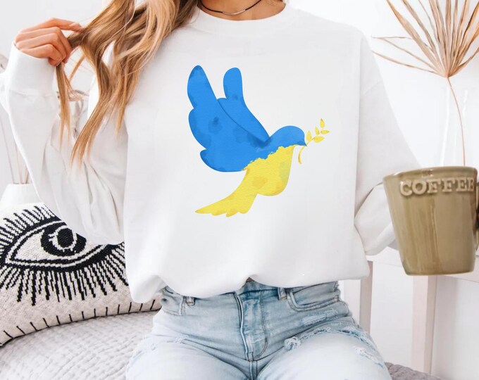 Ukraine Shirts for Women, Ukraine Shirt, Gifts for Ukrainian, Ukraine Crewneck Sweatshirt, Ukraine Flag Graphic Tees, Support Ukraine Outfit