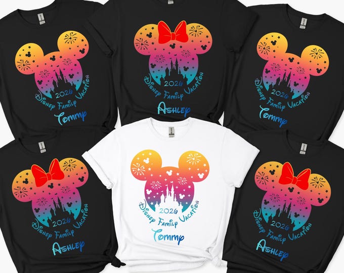 Disney 2026 Personalization Shirts, Disney Family Shirts, Disneyworld 2026 Family Shirts, Disney Vacation 2026 Trip Shirt, Disney shirt