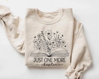 Just One More Chapter Shirt, Bookworm T-Shirt, Book Lover Shirts, Bookworm Gifts, Reading Teacher Shirt, Reading shirt, Book Club Shirts