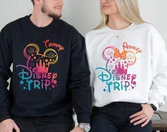 Camisetas personalizadas de Disney Vacation 2026, camisetas de Disneyland, camisetas de pareja de Disney, Disneyworld