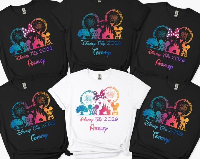 Disney 2026 Personalization Shirts, Disney Family Shirts, Disneyworld 2026 Family Shirts, Disney Vacation 2026 Trip Shirt, Disney shirt