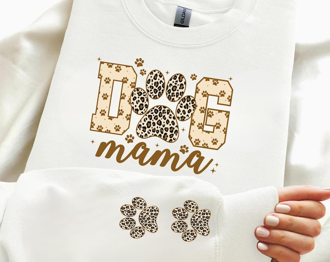 Dog Mama Sweatshirt, Dog Mom Gift, Dog Mama Sweatshirt, Dog Mom Sweatshirt for Women, Dog Mama Sweater,Dog Parent Sweatshirt Christmas Gifts