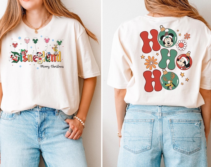 Disney Ho Ho Ho Christmas Shirt, Disney Christmas Shirt,Matching Family Disney Christmas Shirt, Disney Trip 2026 Christmas,Christmas Gift