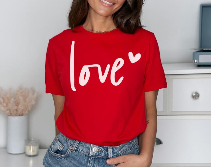 Love Sweatshirt, Heart Sweatshirt, Couple Shirt, Valentines Day Gift Sweatshirt, Heart Love Hoodie, Gift For Her, Women's Sweatshirt