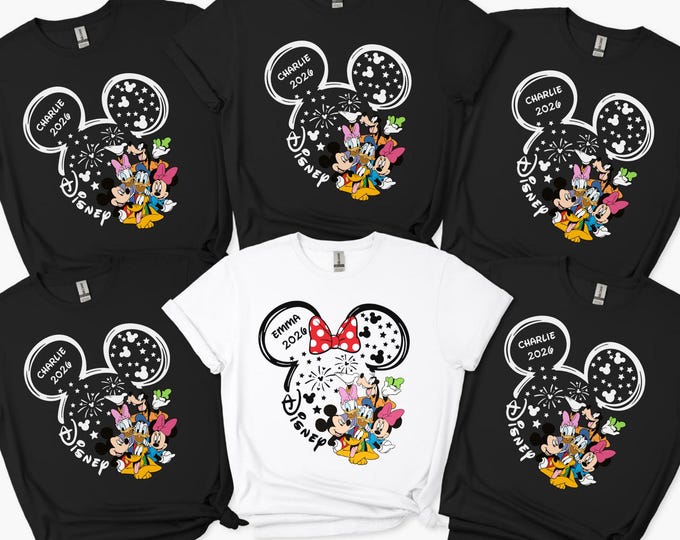 Custom Disney Vacation 2026 family vacation 2026 Shirts, Disney Trip 2026 Shirt, Disneyland Shirts, Disney Couple Shirts, Disneyworld