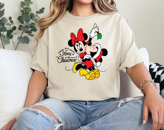 Mickey And Minnie Christmas Couple Merry Christmas Sweatshirt, Christmas Couple Matching, Funny Christmas Couples Sweater,Couples Sweatshirt