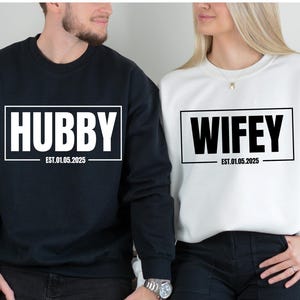 Wifey and Hubby Shirt, Wedding Party Shirt, Honeymoon Shirt,Wedding Shirt,Wife and Hubs Shirts, Just Married Shirts, Matching Couple Shirt