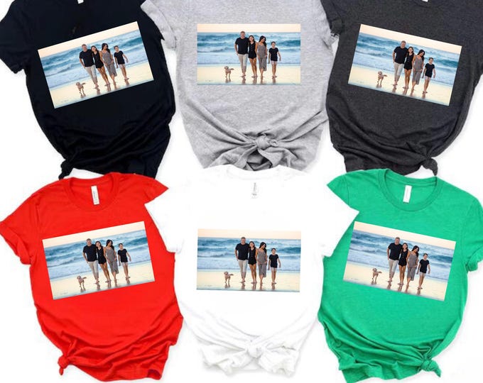 Photo Shirt,Custom Photo Shirt,Custom Text Shirt,Your Photo Shirt,Custom Logo Shirt,Picture Shirt,Family Photo Shirt,T-shirt Photo,Gift tee