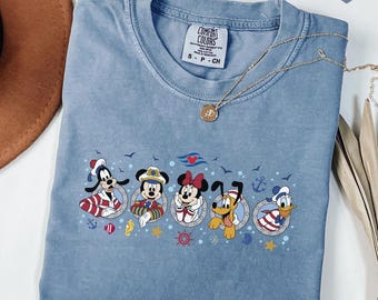 Comfort Colors® Disney Cruise Squad-shirt, Mickey and Friends cruise-T-shirt, Disney Cruise Trip-shirt, Disney Summer-shirt, Disney Vacation-T-shirt