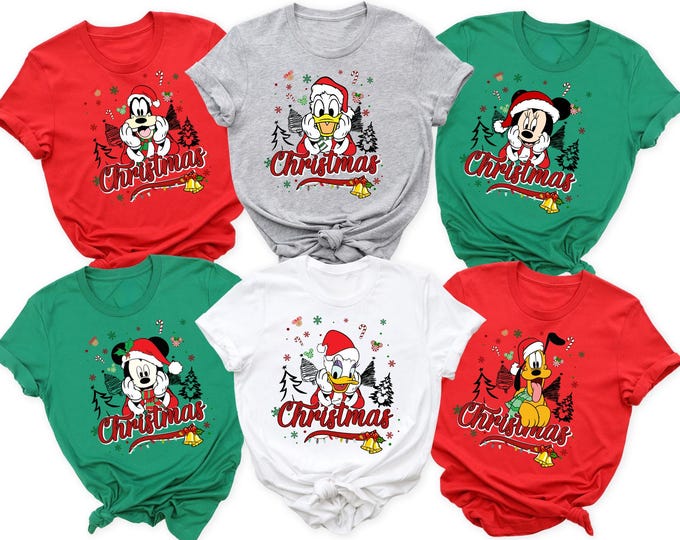 Custom Disney Christmas Shirt, Personalized 2026 Disney Christmas Shirt, Matching Family Disney Christmas Shirt, Disney Trip 2026 Christmas
