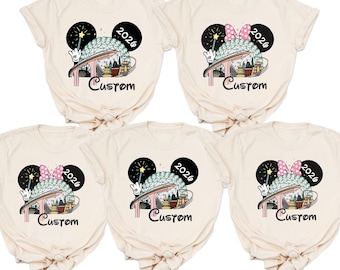Maglietta personalizzata Disney 2026, magliette Disney 2026, magliette Disneyworld, magliette viaggio Disney, maglietta coordinata per la famiglia Disney, maglietta vacanza Disney
