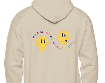 Sweat à capuche de sensibilisation à la santé mentale, sweat-shirt unisexe confortable, cadeau pour des amis, vêtements de soutien, sweat à capuche motivant, vêtements d'entretien personnel