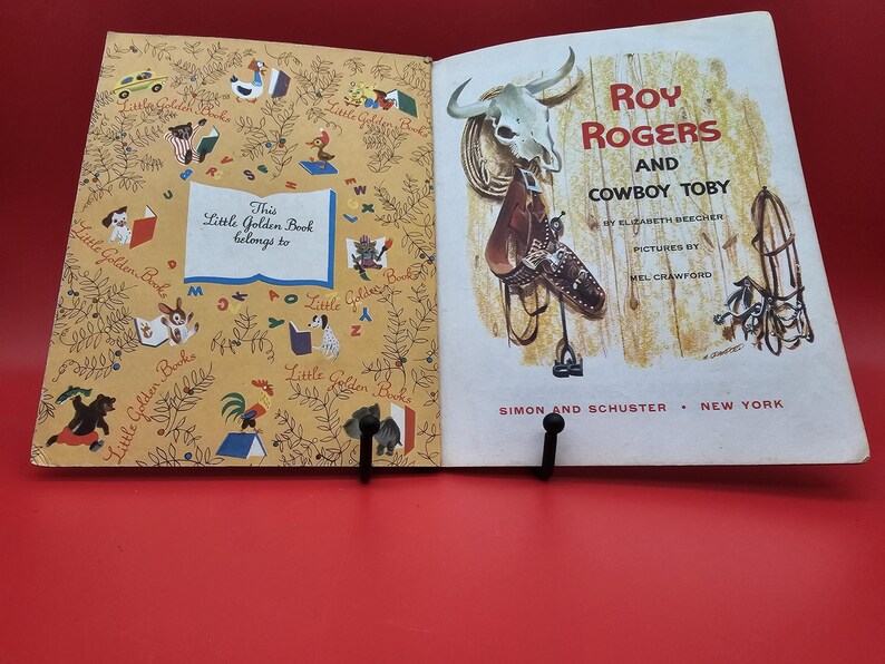 Roy Roger's and Cowboy Toby, 1954 Little Golden Book - Etsy