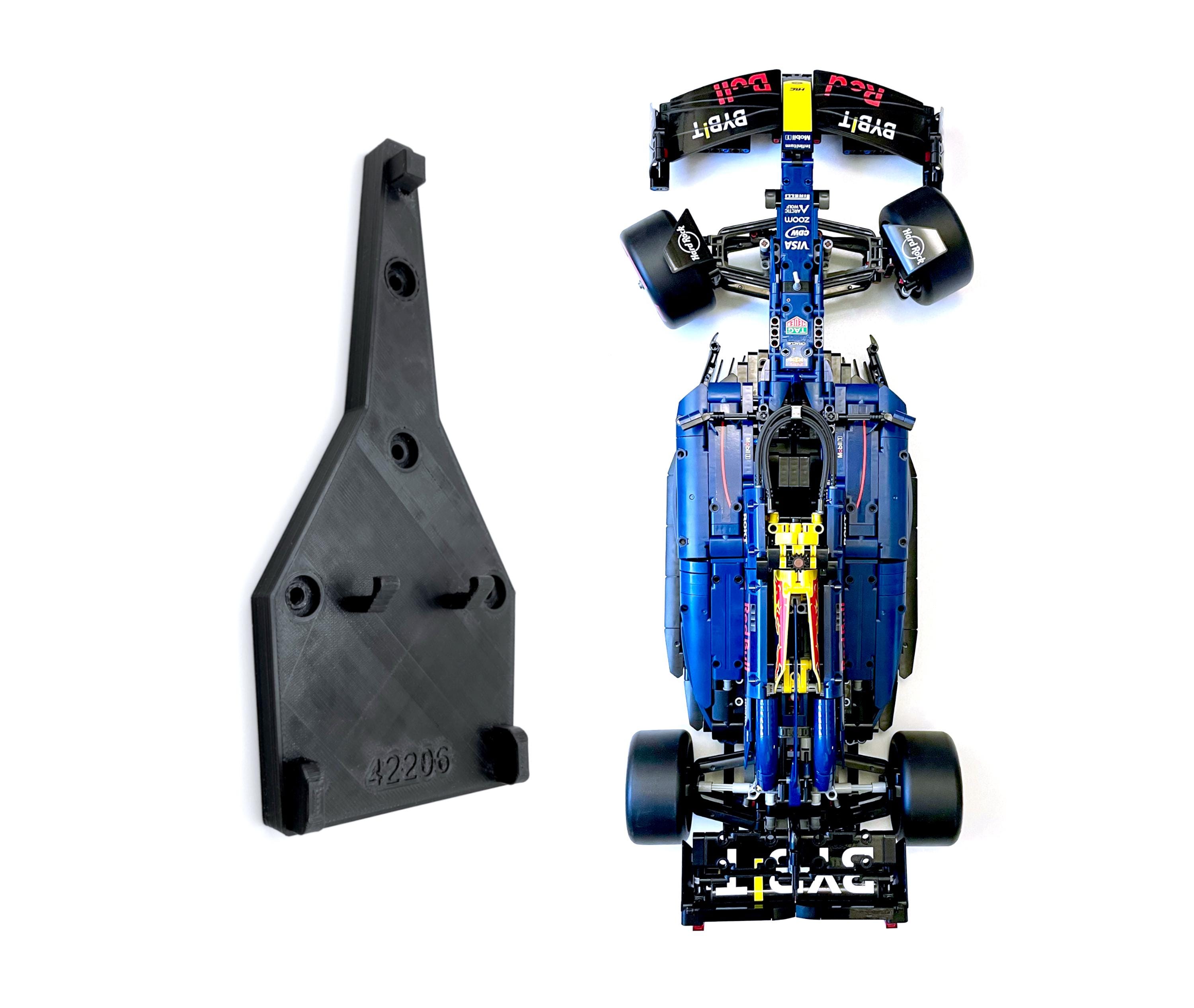 Wall Mount for Lego F1 Oracle Red Bull 42206 - Vertical