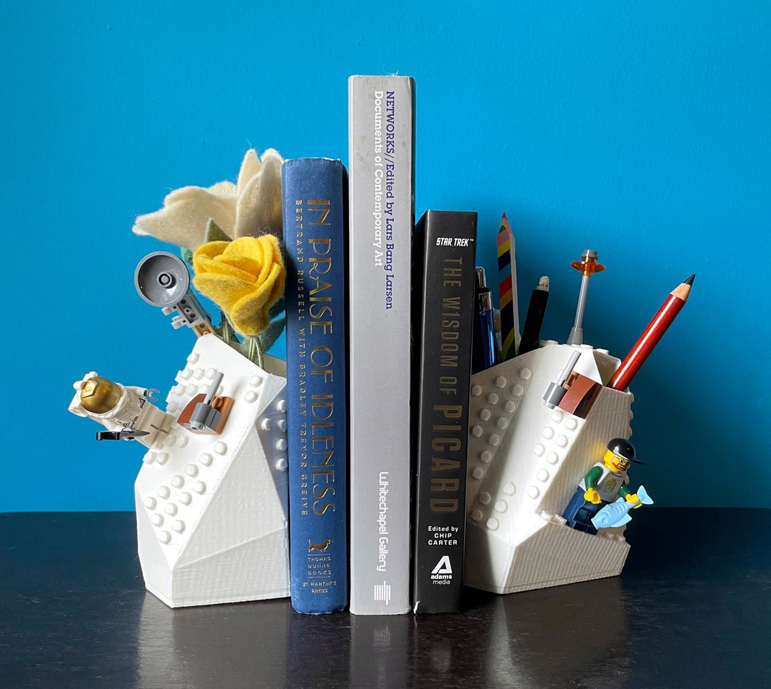 Lego Compatible Pencil Holder/book End - Etsy