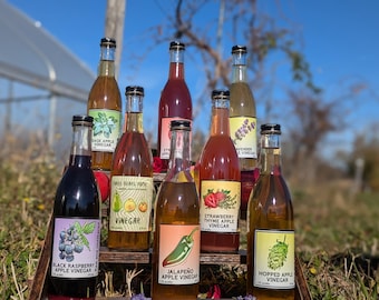 4-Pack Organic Apple Cider & Pear Vinegar (12.5 oz. ea. )