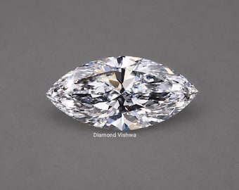2 Ct Marquise Lab Grown Diamond, IGI Certified E Color VVS2 Clarity Loose Stone