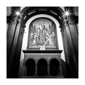 Francis of Assisi - San Francesco - Glisee Print // Black and White