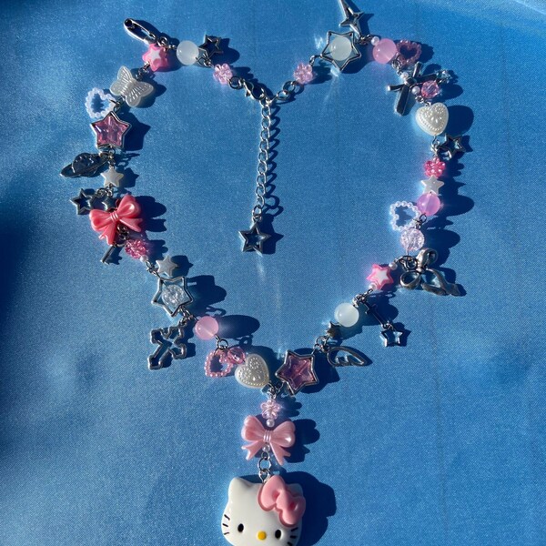 HELLO KITTY charm necklace Y2K kawaii cute sanrio