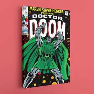 Dr. Doom Comic Leinwand: Superheld