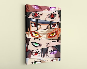 Anime Eyes Canvas Art: Manga Fan Home Decor