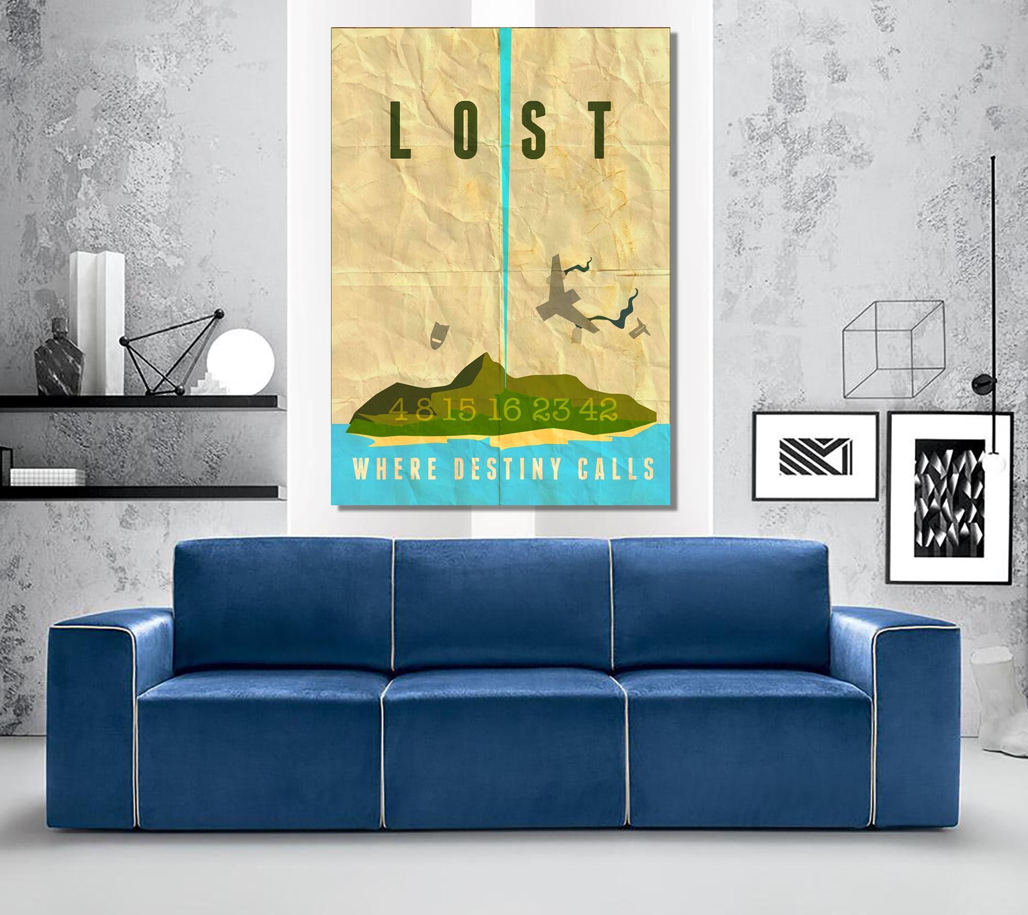 Lost TV Series Poster: Destiny Calls Canvas Art Print