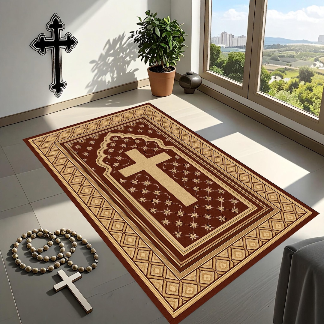 Elegant Prayer Mats, Spiritual Life, Religion,christian Cross Prayer ...