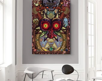 Zelda-kanvas, Legend of Zelda-kanvas, Zelda-spel, Zelda-konsttryck, Zelda-fanpresent, tecknad konstbild, väggdekor, Zelda-väggkonst