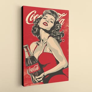 Coca Cola Canvas Art: Customizable Wall Hanging