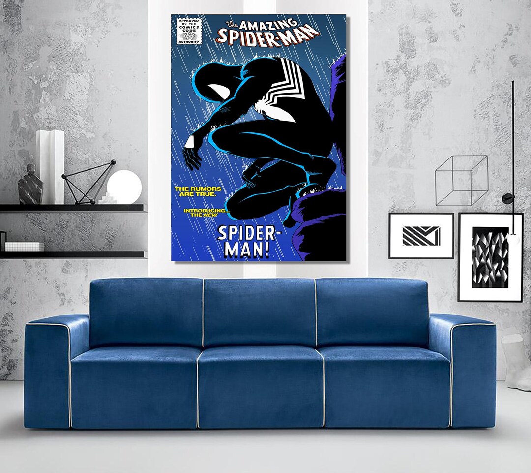 Spider-man Comic Book Cover Canvas Art Print - Etsy