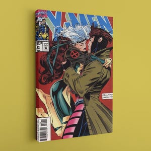 Tela X-Men, Tela Gambit e Rogue, Tela fumetti X-Men, Stampa artistica fumetti, Copertine fumetti X-Men, Immagine artistica cartoni animati, Decorazione murale, Arte murale X-Men