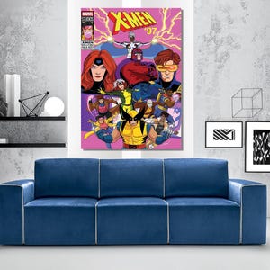 X-Men Wall Art,Wolverine Canvas, X-Men Canvas Art, Comic Art Print, Amazing Comic Covers,Cartoon Art Picture, Wall Decor, X-Men Wall Hanging