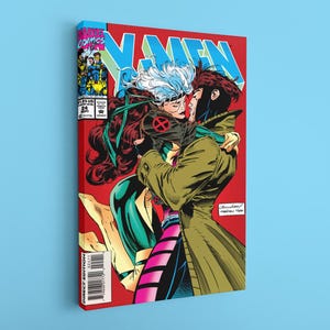 Gambit and Rogue X-Men Comic Canvas Art Print