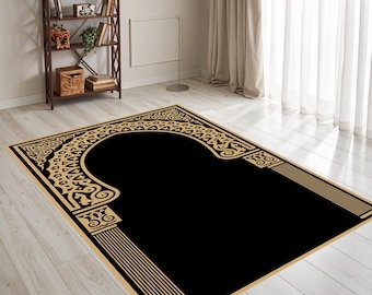 Islamic Prayer Rug, Muslim prayer Mat, Spiritual Decor, Best Gift, Non-Slip Prayer Mat, Spiritual Life Mat